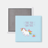 Maak uw eigen Magische Unicorn Poop Magnet (Voorkant / Achterkant)