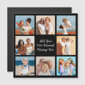 Maak uw eigen magnetische kaart met 8 foto's colla (Voorkant / Achterkant)