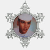 Maak uw eigen Memory Snowflake Ornament (Voorkant)