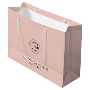 Maak Uw Eigen Merk Zachte Roze Groot Cadeauzakje