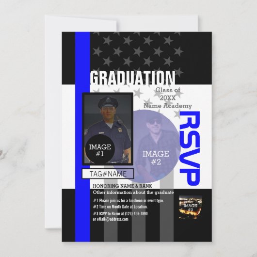 Maak uw eigen met 3 afbeeldingen en 9 tekstregels kaart (Voorkant)