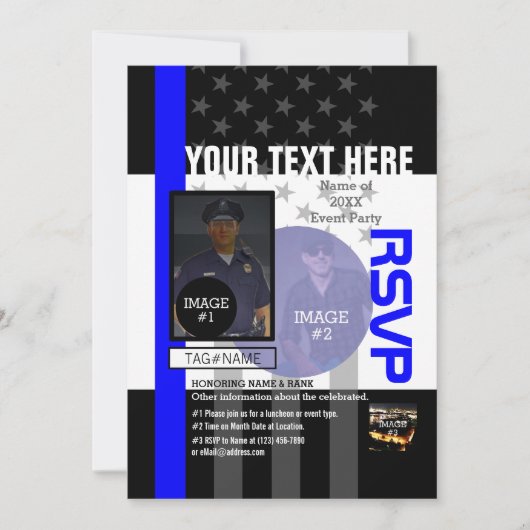 Maak uw eigen met 4 afbeeldingen en 12 tekstregels kaart (Voorkant)