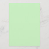 Maak uw eigen - Mintgroene menu (Achterkant)