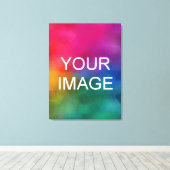 Maak uw eigen moderne elegante verticale hoge kwal canvas afdruk (Insitu (Houten vloer))