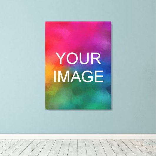 Maak uw eigen moderne elegante verticale hoge kwal canvas afdruk (Insitu (Houten vloer))