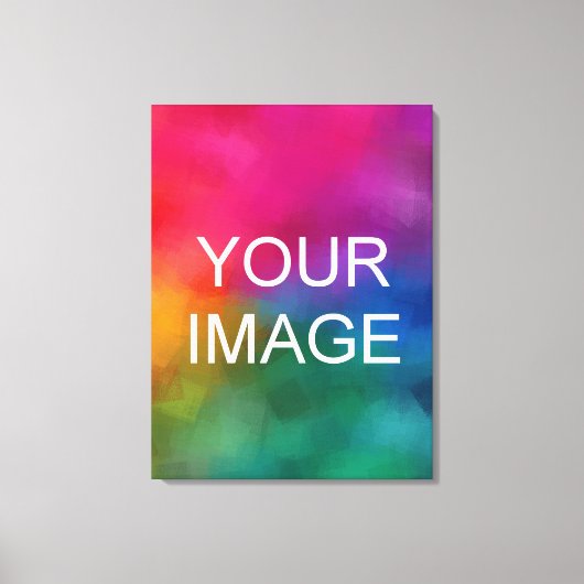 Maak uw eigen moderne elegante verticale hoge kwal canvas afdruk (Voorkant)