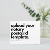 Maak uw eigen moderne, lege, vrijwillige openbare  briefkaart (Staand voorkant)