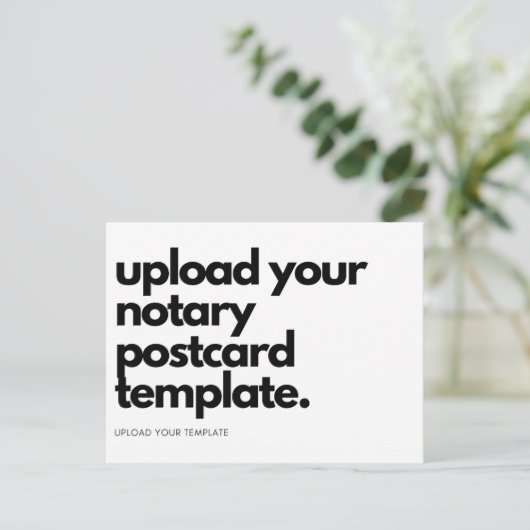 Maak uw eigen moderne, lege, vrijwillige openbare  briefkaart (Staand voorkant)