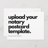 Maak uw eigen moderne, lege, vrijwillige openbare briefkaart (Voorkant / Achterkant)