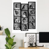Maak Uw Eigen Moderne Verjaardagscollage met 12 Fo Poster (Thuiskantoor)