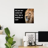 Maak uw eigen Motivatie aangepaste lippentekst Poster (Thuiskantoor)