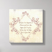 Maak uw eigen Motivatie offerte op maat Canvas Afdruk (Voorkant)