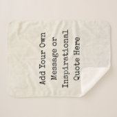 Maak uw eigen Motivatie offertes, namen, tekst Sherpa Deken (Voorkant (horizontaal))