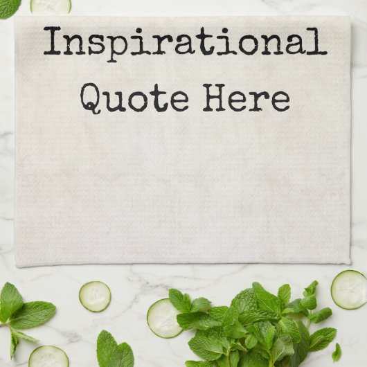 Maak uw eigen Motivatie offertes, namen, tekst Theedoek (Gevouwen)
