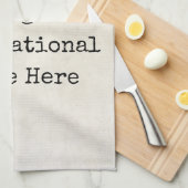 Maak uw eigen Motivatie offertes, namen, tekst Theedoek (Quarter Fold)