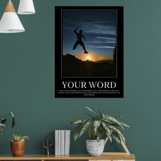 Maak uw eigen Motivatie Poster succes hike (Woonkamer 1)