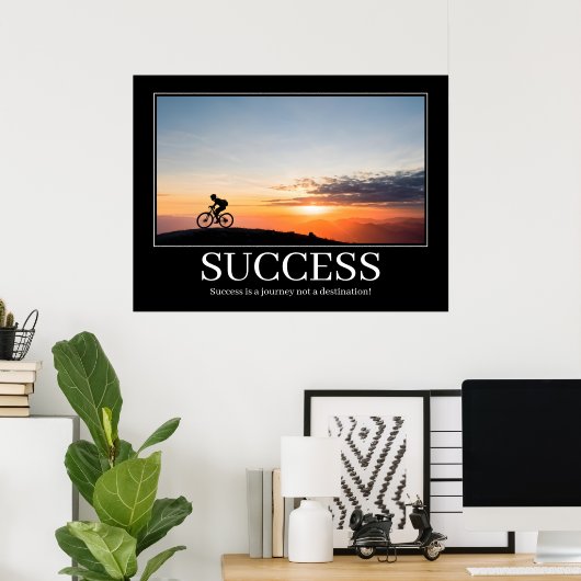 Maak uw eigen Motivatie Posters succesfiets (Thuiskantoor)