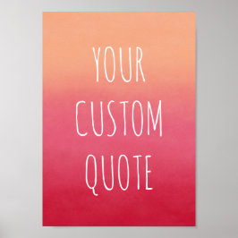 Maak uw eigen Motivatie prijsopgave Abstract Poster