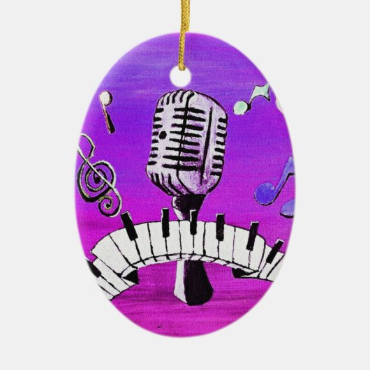 Maak uw eigen muziek keramisch ornament (Voorkant)