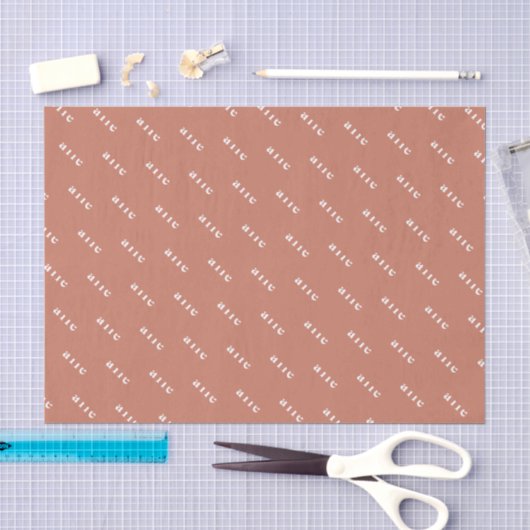 Maak Uw Eigen Naam Gepersonaliseerd Tissuepapier (Craft)