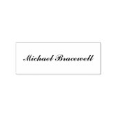 Maak uw eigen naam op deze duurzame rubberen stemp rubberstempel (Afrduk)