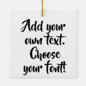 Maak uw eigen offerte gepersonaliseerd keramisch ornament (Achterkant)