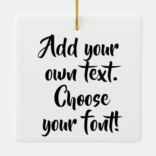 Maak uw eigen offerte gepersonaliseerd keramisch ornament (Achterkant)