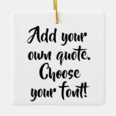 Maak uw eigen offerte gepersonaliseerd keramisch ornament (Voorkant)