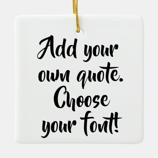 Maak uw eigen offerte gepersonaliseerd keramisch ornament (Voorkant)