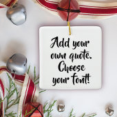 Maak uw eigen offerte gepersonaliseerd keramisch ornament