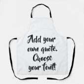 Maak uw eigen offerte gepersonaliseerd schort (Voorkant)