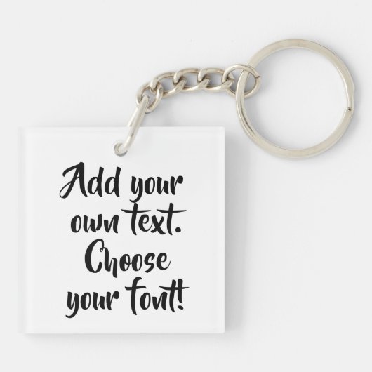 Maak uw eigen offerte gepersonaliseerd sleutelhanger (Achterkant)