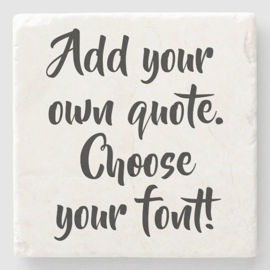 Maak uw eigen offerte gepersonaliseerd stenen onderzetter (Voorkant)