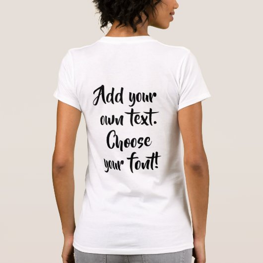 Maak uw eigen offerte gepersonaliseerd t-shirt (Achterkant)