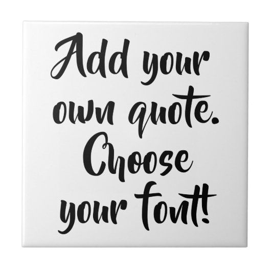 Maak uw eigen offerte gepersonaliseerd tegeltje (Voorkant)