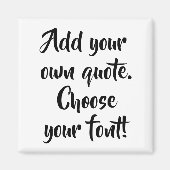 Maak uw eigen offerte gepersonaliseerd vierkant magneet (Voorkant)