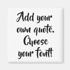 Maak uw eigen offerte gepersonaliseerd vierkant magneet