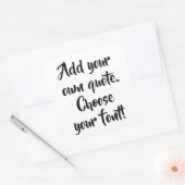 Maak uw eigen offerte gepersonaliseerd vierkante sticker (Envelop)