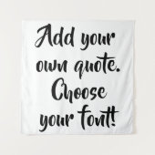 Maak uw eigen offerte gepersonaliseerd wandkleed (Voorkant)