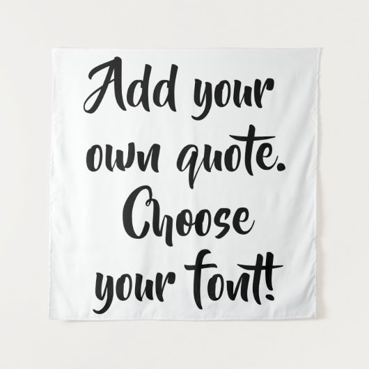 Maak uw eigen offerte gepersonaliseerd wandkleed (Voorkant)