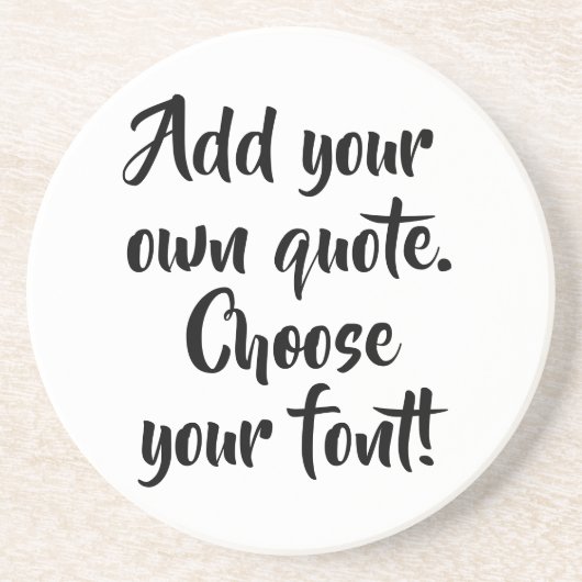 Maak uw eigen offerte gepersonaliseerd zandsteen onderzetter (Voorkant)