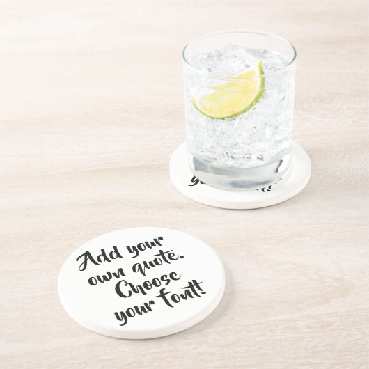 Maak uw eigen offerte gepersonaliseerd zandsteen onderzetter (Zijkant)