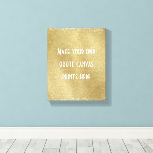 Maak uw eigen offerte of woorden canvas afdruk (Insitu (Houten vloer))