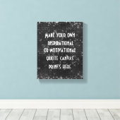 Maak uw eigen offerte of woorden canvas afdruk (Insitu (Houten vloer))