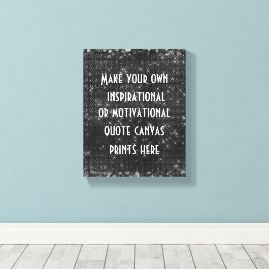 Maak uw eigen offerte of woorden canvas afdruk (Insitu (Houten vloer))