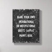 Maak uw eigen offerte of woorden canvas afdruk (Voorkant)