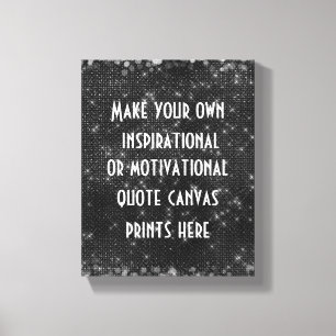 Maak uw eigen offerte of woorden canvas afdruk