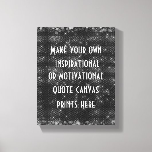 Maak uw eigen offerte of woorden canvas afdruk (Voorkant)