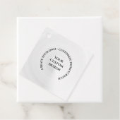 Maak uw eigen ontwerp bedankjes labels (In situ)