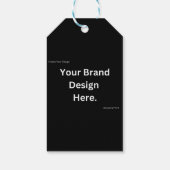 Maak uw eigen ontwerp en print cadeaukaartje cadeaulabel (Achterkant)